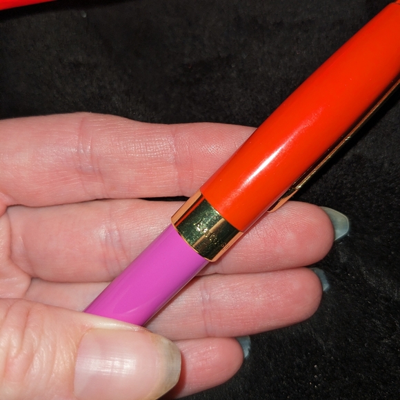 Last Min Gift! Kate Spade Thoughts on her Sleeve Ball Point Pen Pink & Purple w - Picture 5 of 9